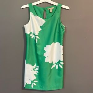 Green floral dress